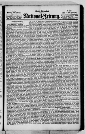 Nationalzeitung vom 24.02.1890