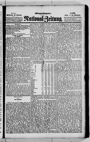 Nationalzeitung vom 26.02.1890