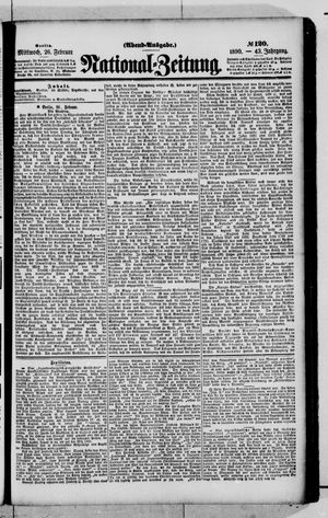 Nationalzeitung vom 26.02.1890