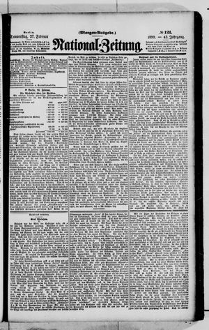 Nationalzeitung on Feb 27, 1890