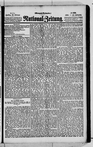 Nationalzeitung vom 28.02.1890