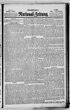 Nationalzeitung vom 07.03.1890