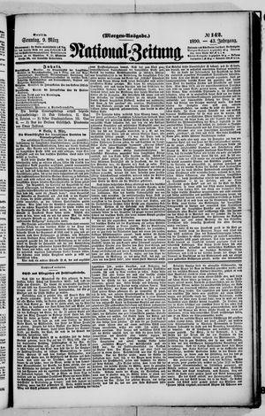 Nationalzeitung vom 09.03.1890