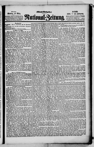 Nationalzeitung vom 10.03.1890
