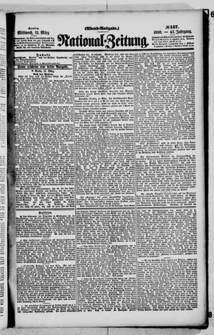 Nationalzeitung on Mar 12, 1890