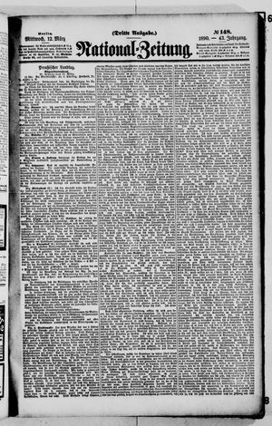 Nationalzeitung on Mar 12, 1890