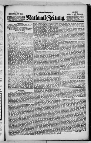 Nationalzeitung vom 13.03.1890