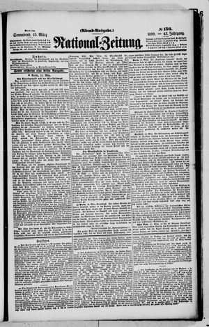 Nationalzeitung on Mar 15, 1890