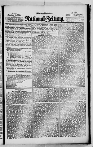Nationalzeitung vom 16.03.1890