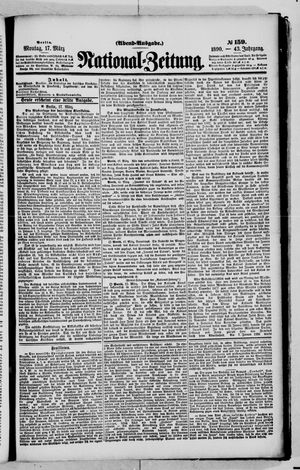 Nationalzeitung on Mar 17, 1890