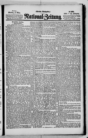 Nationalzeitung on Mar 17, 1890