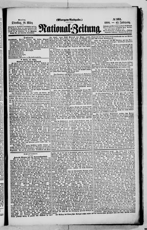 Nationalzeitung vom 18.03.1890