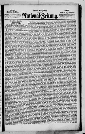 Nationalzeitung vom 18.03.1890