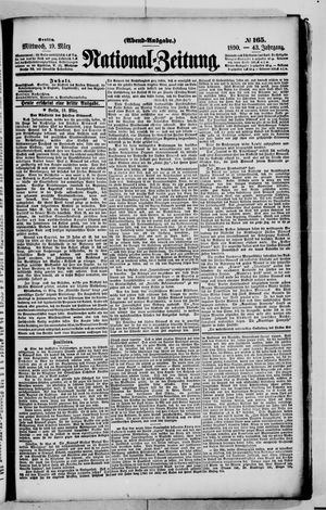 Nationalzeitung vom 19.03.1890