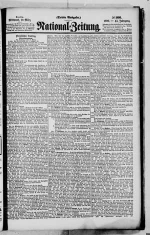 Nationalzeitung vom 19.03.1890