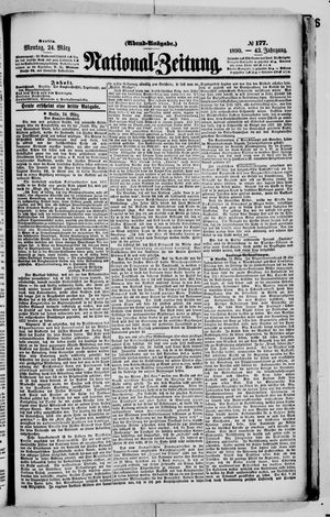 Nationalzeitung vom 24.03.1890