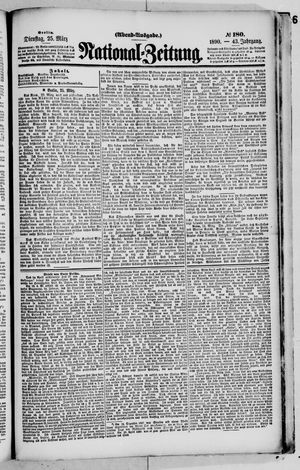 Nationalzeitung vom 25.03.1890