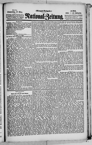 Nationalzeitung vom 27.03.1890