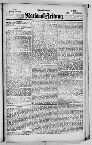 Nationalzeitung vom 28.03.1890