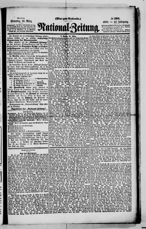 Nationalzeitung vom 30.03.1890