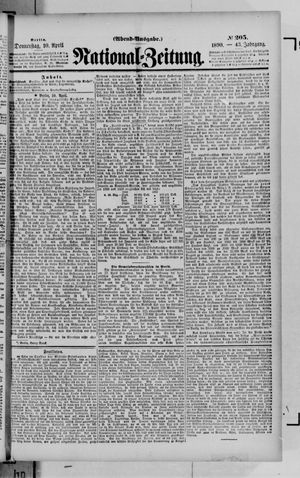 Nationalzeitung on Apr 10, 1890