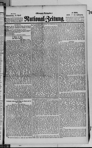 Nationalzeitung on Apr 12, 1890
