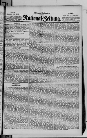 Nationalzeitung vom 13.04.1890