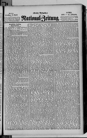 Nationalzeitung vom 15.04.1890