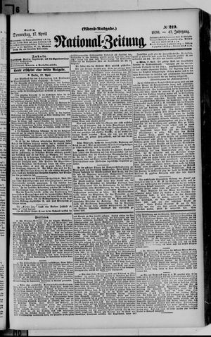 Nationalzeitung on Apr 17, 1890
