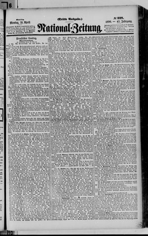 Nationalzeitung vom 21.04.1890