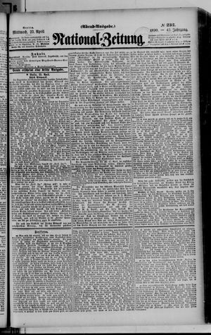 Nationalzeitung vom 23.04.1890