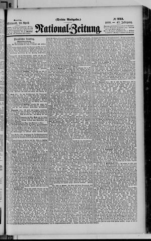 Nationalzeitung vom 23.04.1890