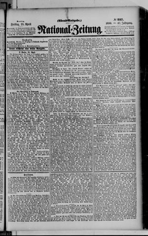 Nationalzeitung on Apr 25, 1890