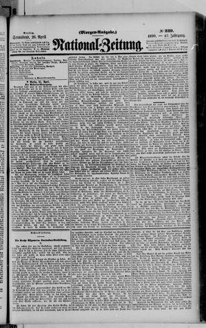Nationalzeitung vom 26.04.1890