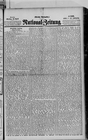 National-Zeitung vom 28.04.1890