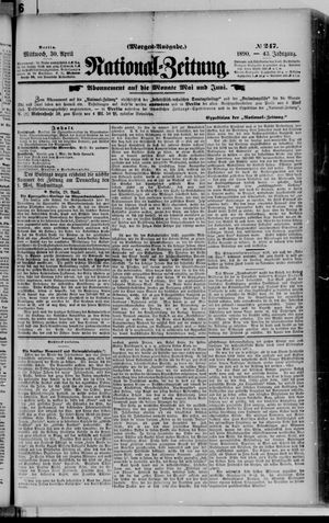 Nationalzeitung vom 30.04.1890