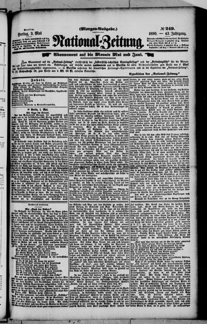 Nationalzeitung vom 02.05.1890