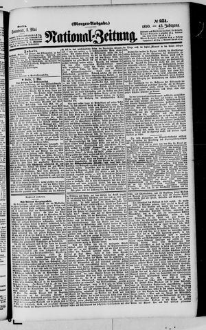 Nationalzeitung vom 03.05.1890