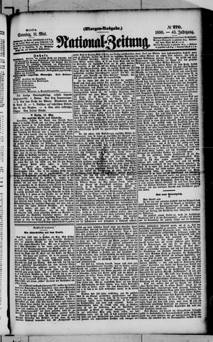 Nationalzeitung vom 11.05.1890