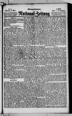 Nationalzeitung vom 14.05.1890
