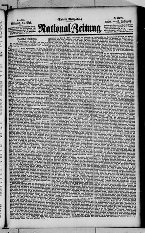 Nationalzeitung on May 14, 1890