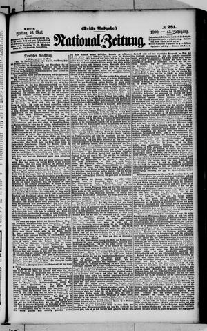 Nationalzeitung vom 16.05.1890