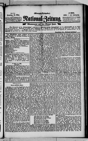 Nationalzeitung vom 25.05.1890