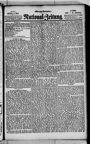 Nationalzeitung vom 06.06.1890