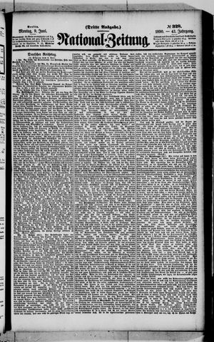 Nationalzeitung vom 09.06.1890