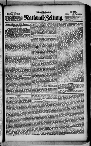 Nationalzeitung on Jun 10, 1890