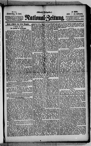 Nationalzeitung vom 12.06.1890
