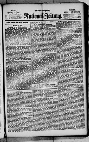Nationalzeitung on Jun 13, 1890