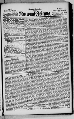 Nationalzeitung on Jun 14, 1890