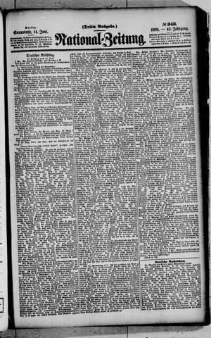 Nationalzeitung on Jun 14, 1890